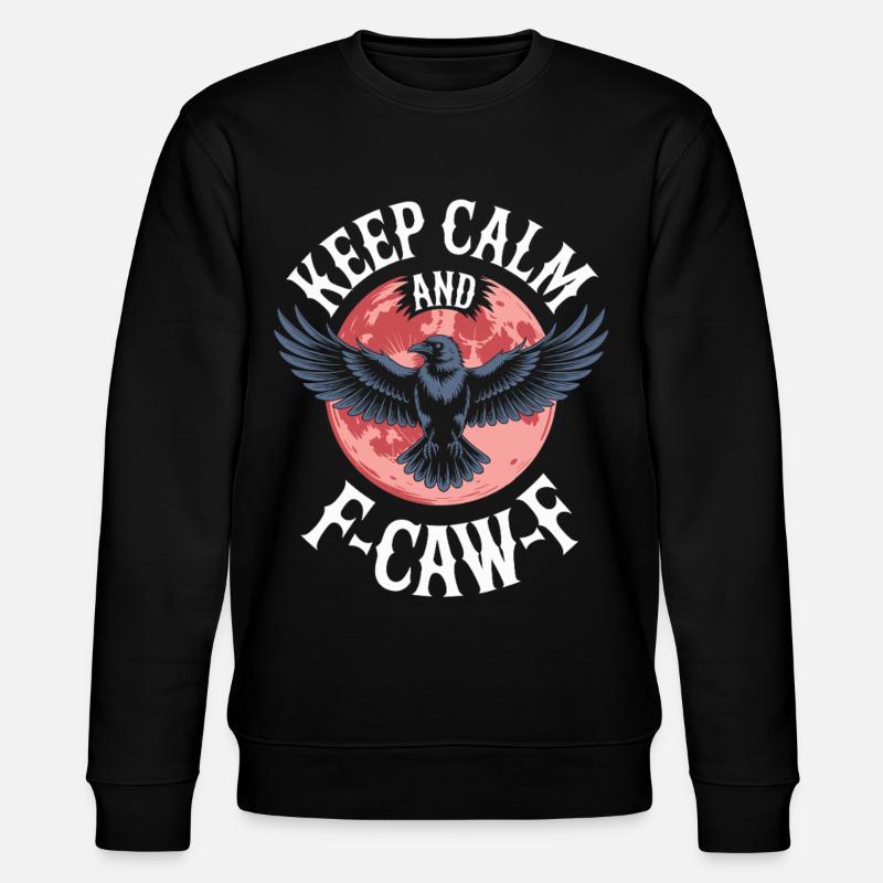 Keep Calm and Eagle Flight - Stanley/Stella CHANGER Unisex Organic Sweatshirt - black