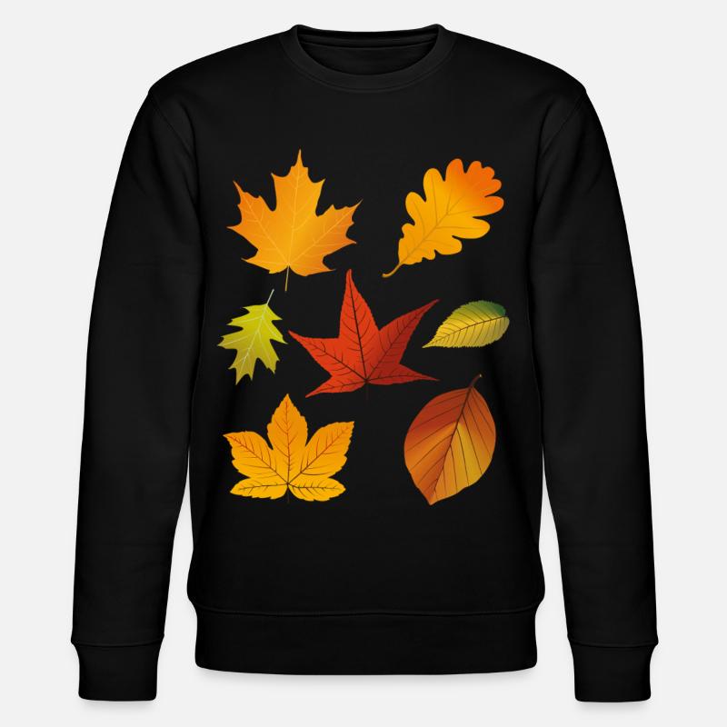 Herbstlaub - Stanley/Stella Unisex Bio-Sweatshirt CHANGER  - Schwarz