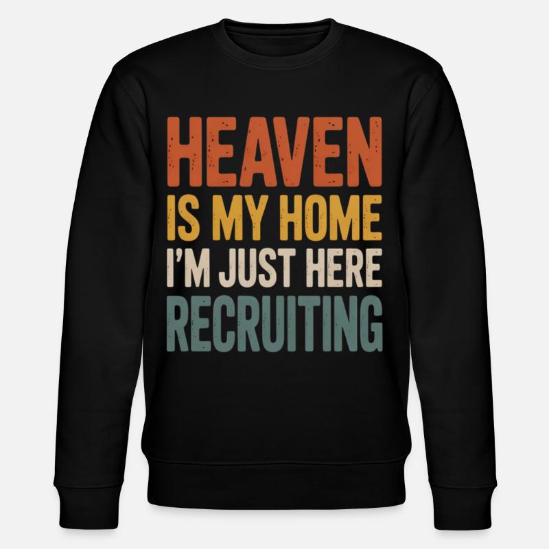 Himmel ist mein Zuhause Recruiting - Stanley/Stella Unisex Bio-Sweatshirt CHANGER  - Schwarz