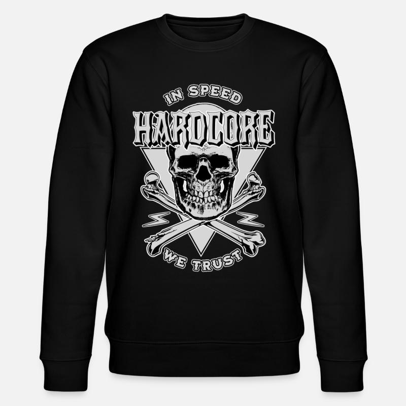 Moto Biker Chopper Custom avec crâne - Sweat bio CHANGER Stanley/Stella Unisexe - noir