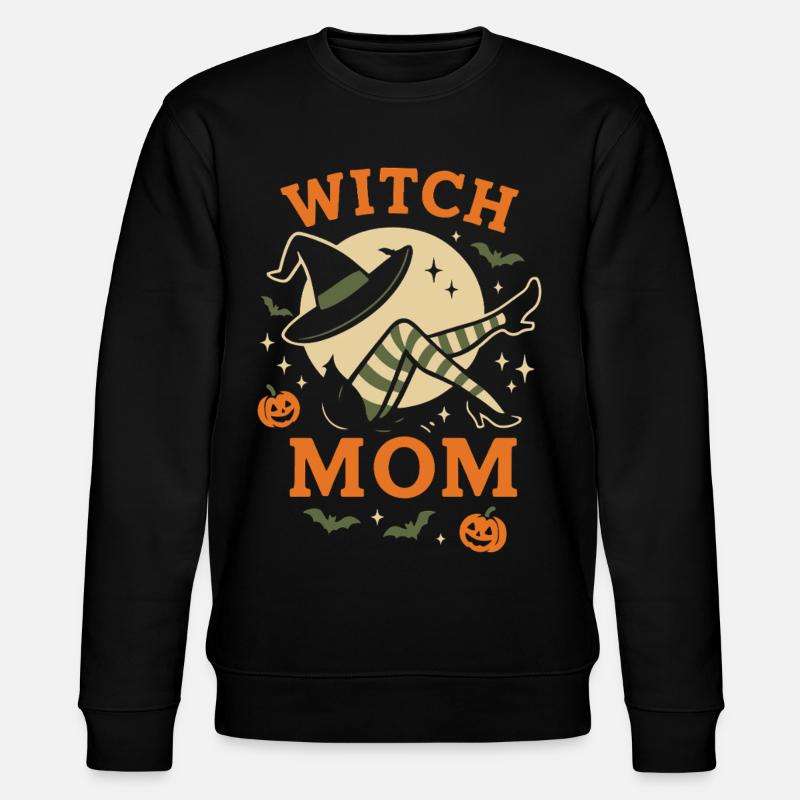Hexenmutter Lustige Halloween Kostümidee - Stanley/Stella Unisex Bio-Sweatshirt CHANGER  - Schwarz