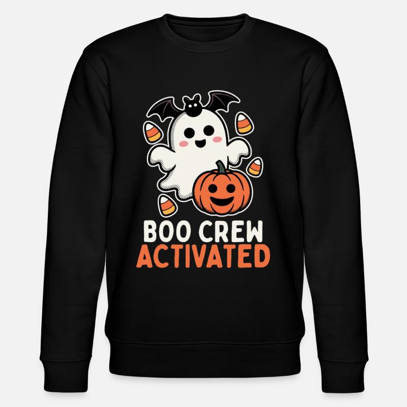 Boo Crew activé - Design mignon d’Halloween - Sweat bio CHANGER Stanley/Stella Unisexe - noir