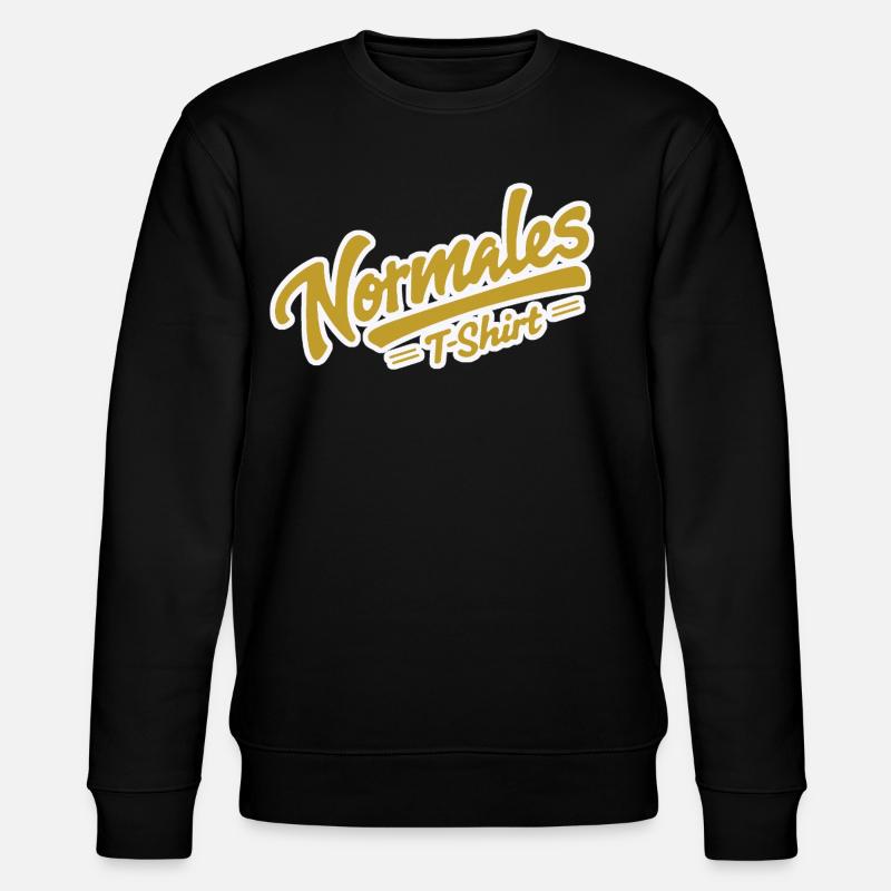 Normal T-shirt yellow - Stanley/Stella CHANGER Unisex Organic Sweatshirt - black