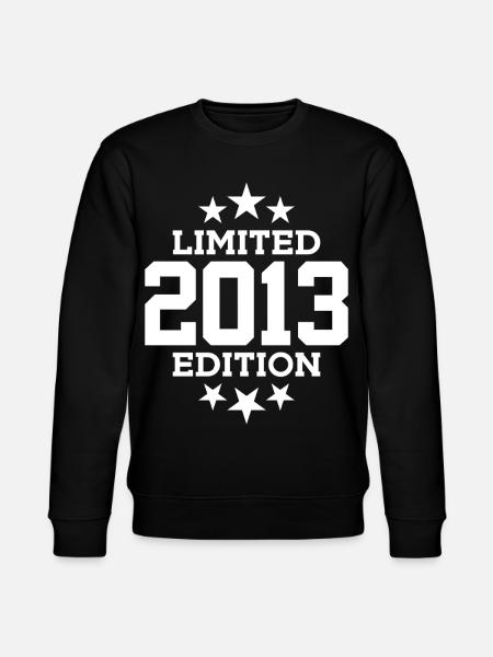 LIMITED EDITION 2013 13TH BIRTHDAY - Stanley/Stella CHANGER Unisex Organic Sweatshirt - black