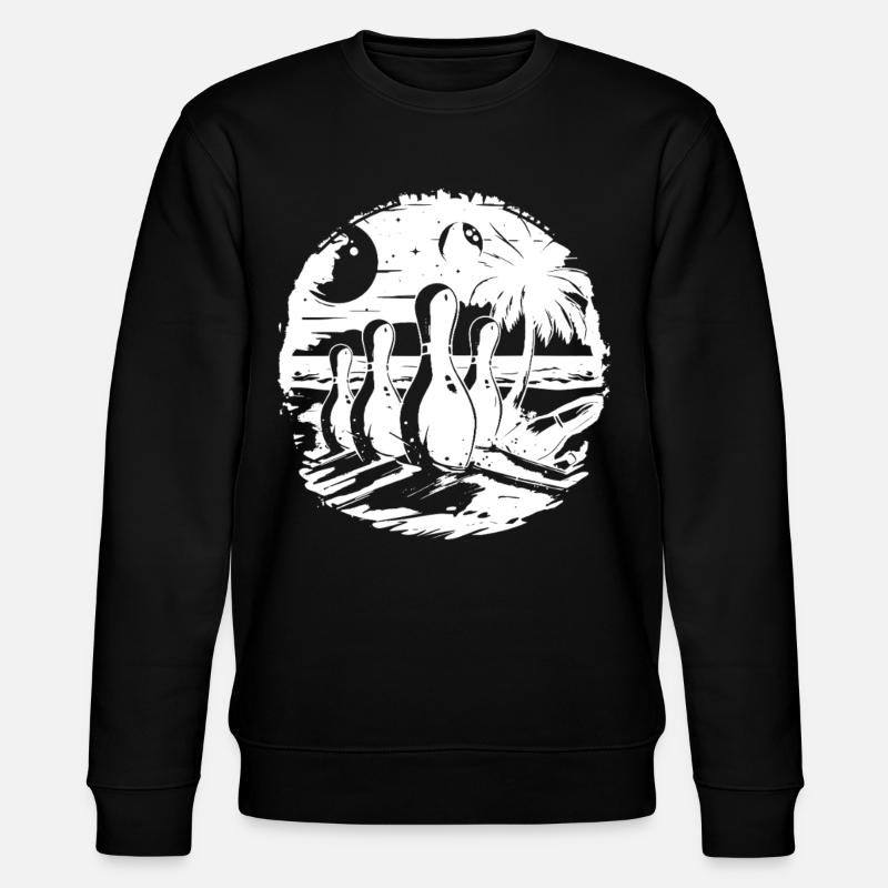 Bowling Spiel - Stanley/Stella Unisex Bio-Sweatshirt CHANGER - Schwarz