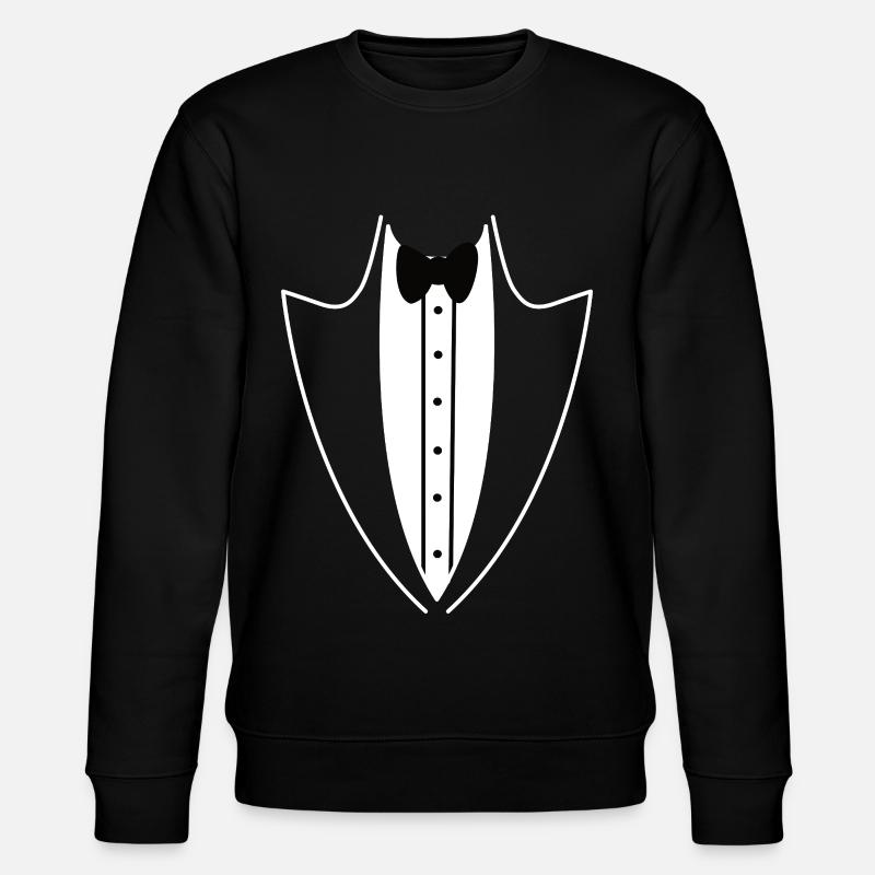 Suit, tuxedo, funny tailcoat - Stanley/Stella CHANGER Unisex Organic Sweatshirt - black