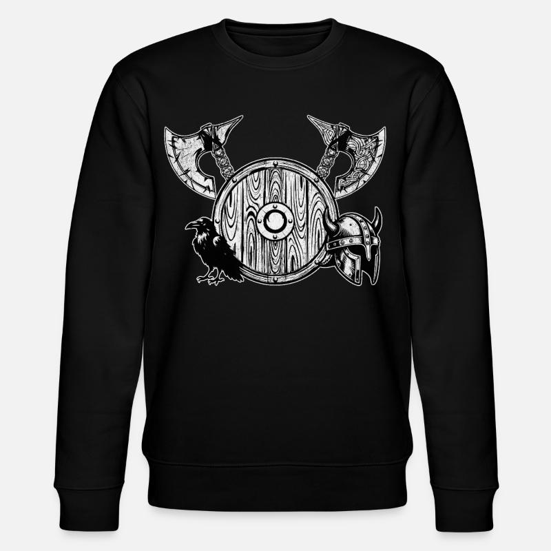 Hache et bouclier nordiques - Sweat bio CHANGER Stanley/Stella Unisexe - noir