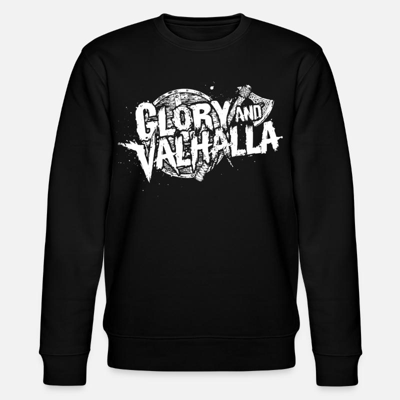 Glory and Valhalla - Stanley/Stella Unisex Bio-Sweatshirt CHANGER  - Schwarz