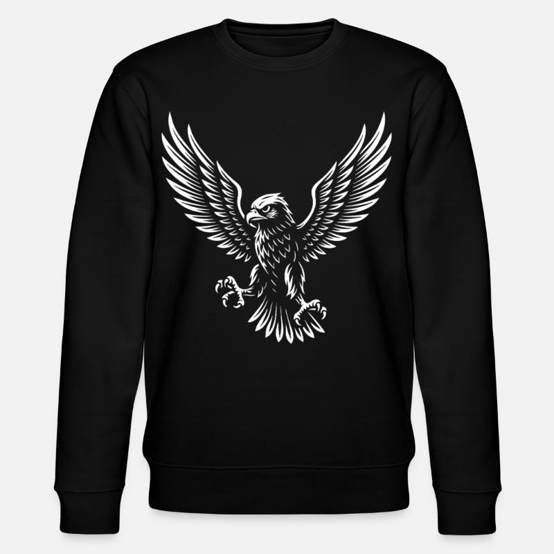 Faucon majestueux planant haut design - Sweat bio CHANGER Stanley/Stella Unisexe - noir