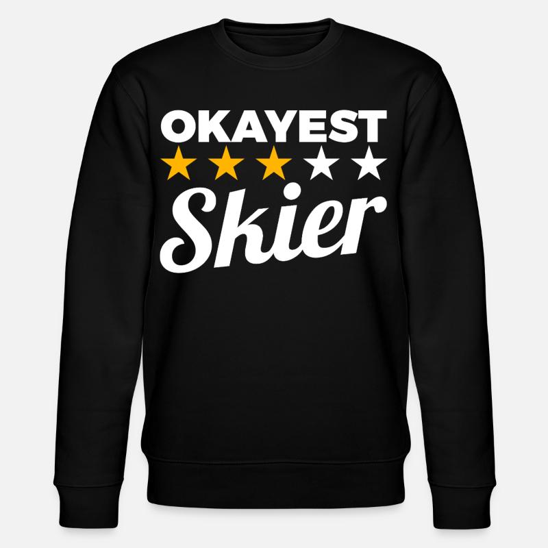 Okayest Skier - Stanley/Stella Unisex Bio-Sweatshirt CHANGER - Schwarz