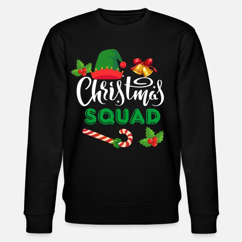 Weihnachtskader - Stanley/Stella Unisex Bio-Sweatshirt CHANGER  - Schwarz