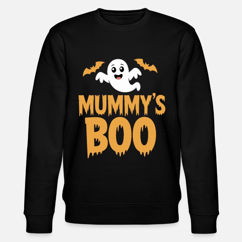 Mummys Boo Halloween Geist - Stanley/Stella Unisex Bio-Sweatshirt CHANGER  - Schwarz