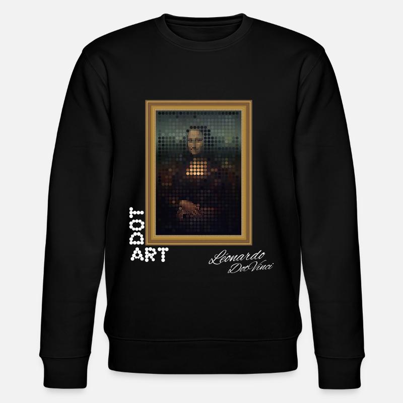 Mona Lisa Punkte - Stanley/Stella Unisex Bio-Sweatshirt CHANGER  - Schwarz