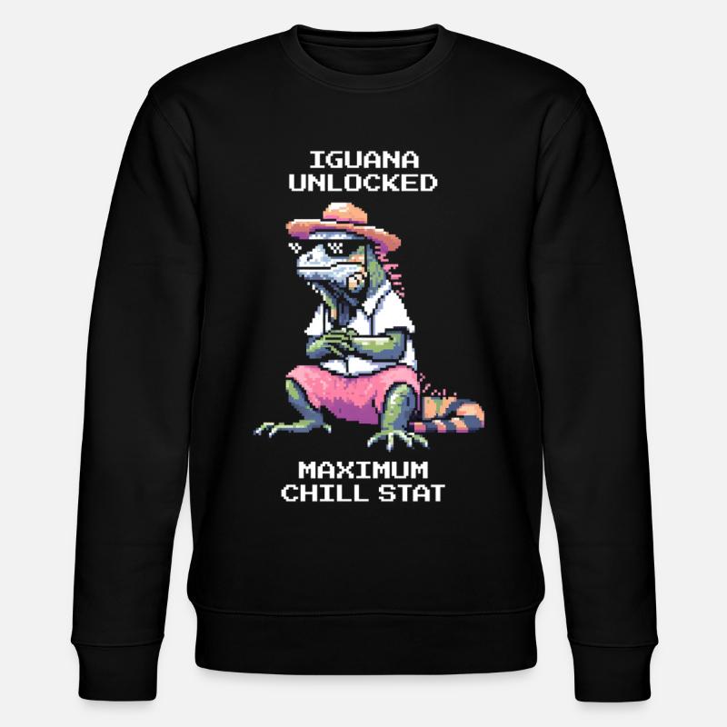 Leguan freigeschaltet | Chill-Stat Max - Stanley/Stella Unisex Bio-Sweatshirt CHANGER - Schwarz