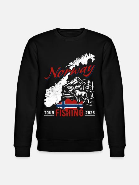Wyprawa wędkarska po Norwegii 2026 - prezent dla wędkarza - Ekologiczna bluza unisex Stanley/Stella CHANGER  - czarny