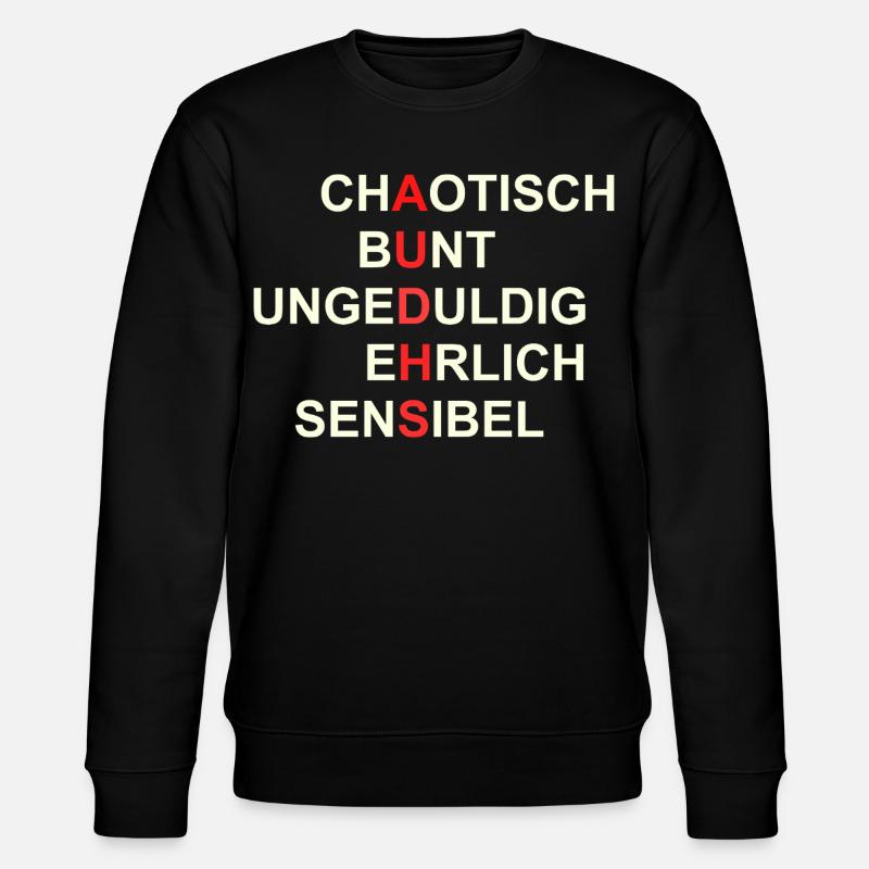 AUDHS Visibly different. Visible I. - Stanley/Stella CHANGER Unisex Organic Sweatshirt - black