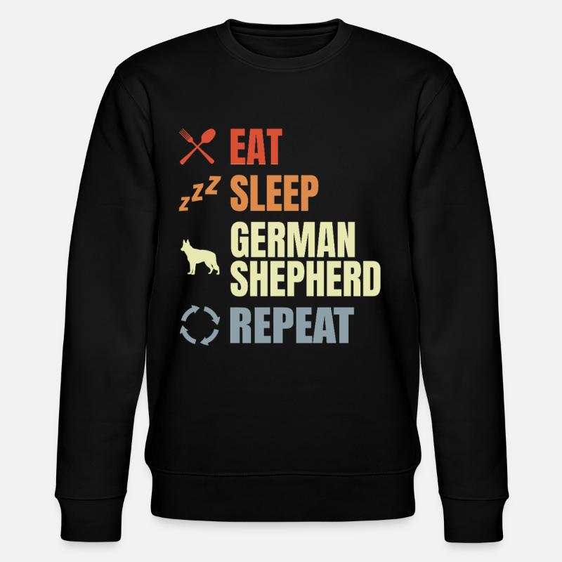 German Shepherd Routine - Stanley/Stella CHANGER Unisex Organic Sweatshirt - black