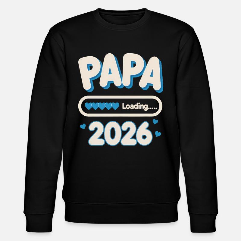 Papa Loading 2026 - Stanley/Stella CHANGER Unisex Organic Sweatshirt - black