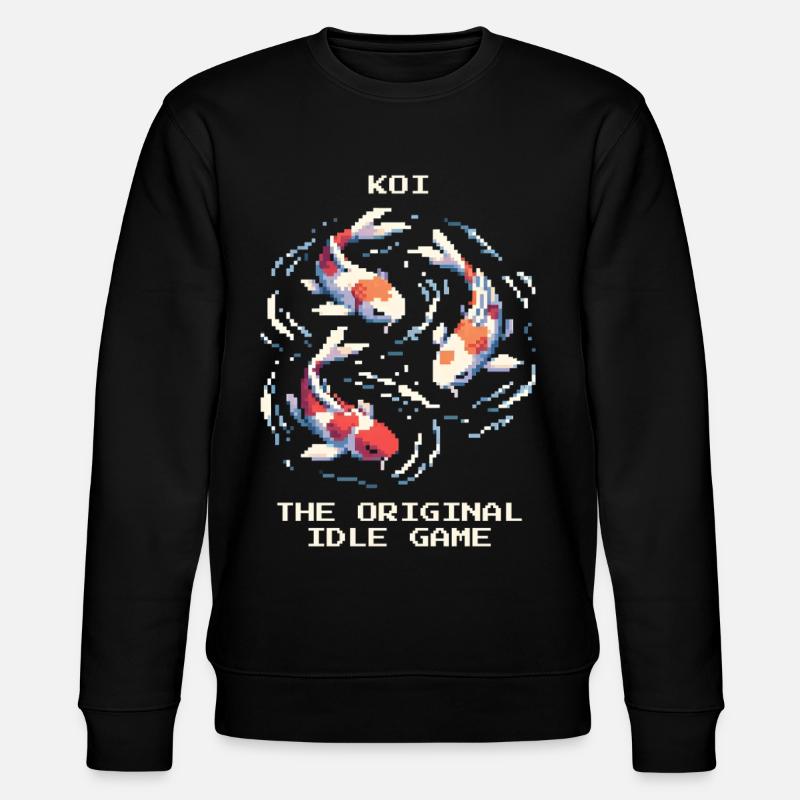 Koi: Das Original-Idle-Game | Gartenteich Zen - Stanley/Stella Unisex Bio-Sweatshirt CHANGER  - Schwarz