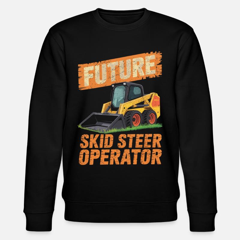Kompaktlader Skid Steer Operator - Stanley/Stella Unisex Bio-Sweatshirt CHANGER  - Schwarz