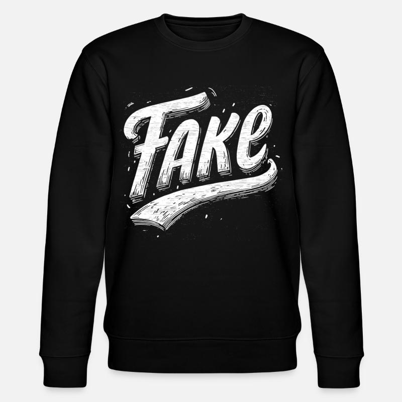 Fake - Stanley/Stella Unisex Bio-Sweatshirt CHANGER  - Schwarz