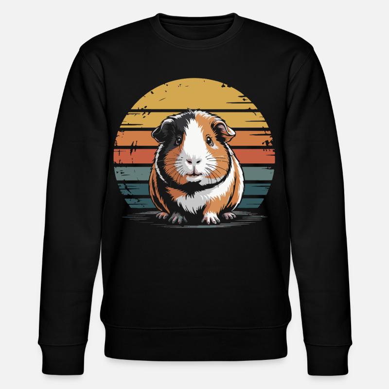 Cochon d’Inde, sucré - Sweat bio CHANGER Stanley/Stella Unisexe - noir