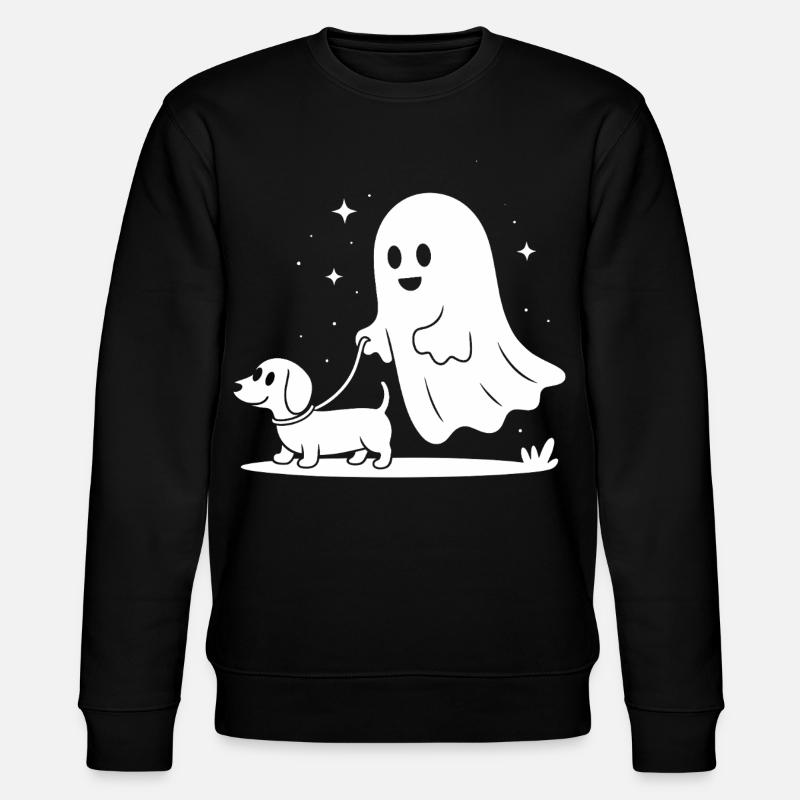 Fantôme chien ami de nuit - Sweat bio CHANGER Stanley/Stella Unisexe - noir