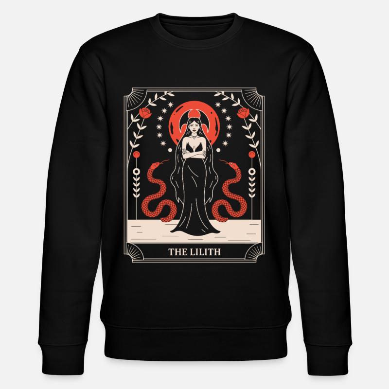 Lilith: Serpentenkraft im Rahmen - Stanley/Stella Unisex Bio-Sweatshirt CHANGER  - Schwarz