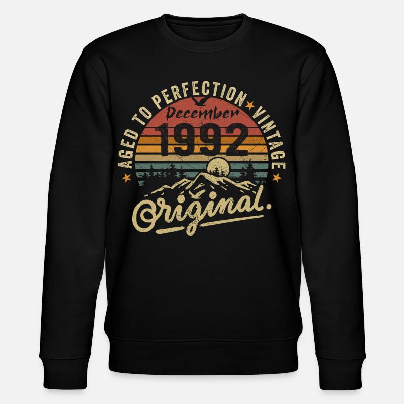 Legenden wurden im Dezember 1992 - Stanley/Stella Unisex Bio-Sweatshirt CHANGER  - Schwarz