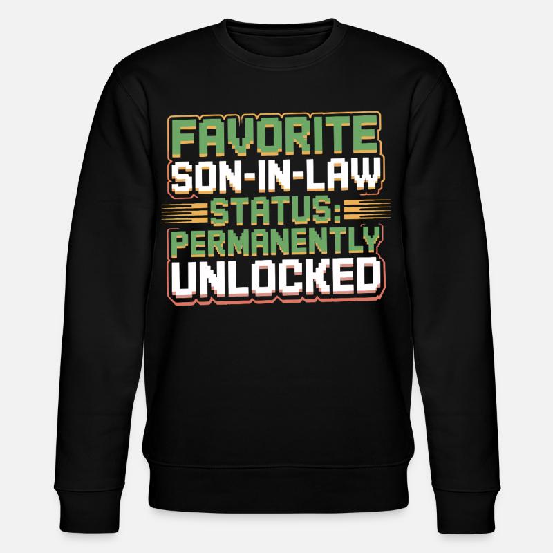 Belle-mère rétro drôle beau-père - Sweat bio CHANGER Stanley/Stella Unisexe - noir