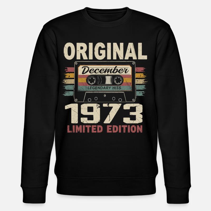 Cadeau D'anniversaire Décembre 1973 - Sweat bio CHANGER Stanley/Stella Unisexe - noir