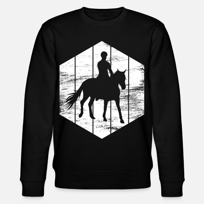 Reiter Skizze - Stanley/Stella Unisex Bio-Sweatshirt CHANGER - Schwarz