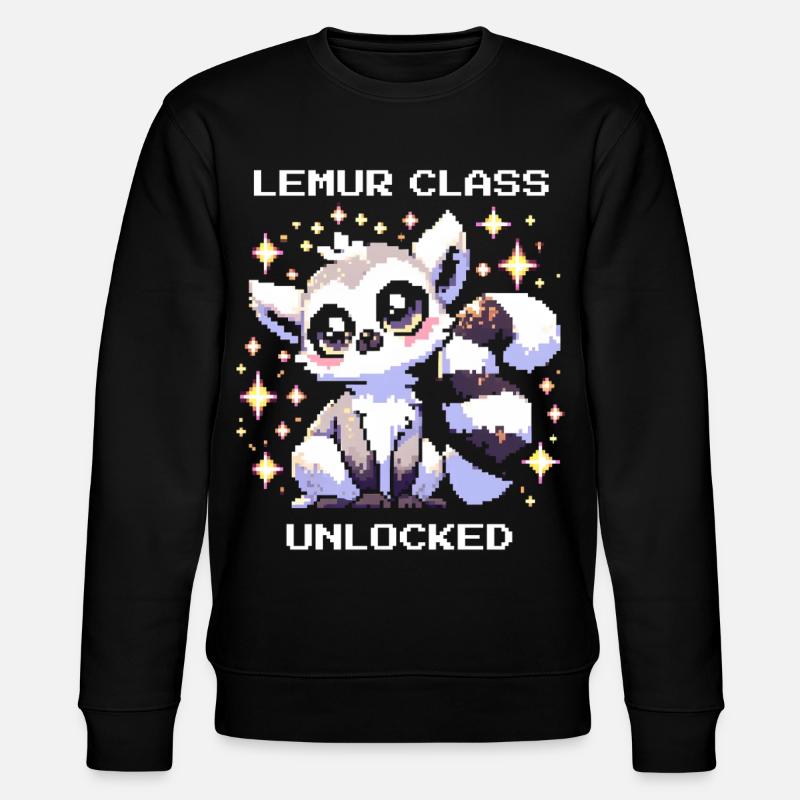 Lemur Class Unlocked | RPG, Leveling - Stanley/Stella CHANGER Unisex Organic Sweatshirt - black
