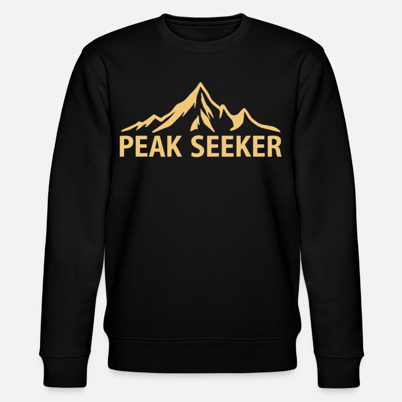 Peak Seeker Berge Alpin - Stanley/Stella Unisex Bio-Sweatshirt CHANGER  - Schwarz