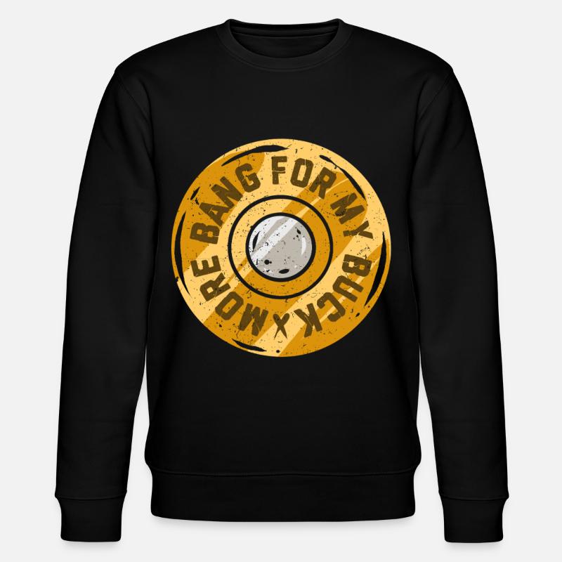 Tontaubenschießen Wurfscheibenschießen - Stanley/Stella Unisex Bio-Sweatshirt CHANGER  - Schwarz