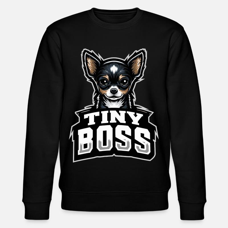 Kleiner Hund, große Persönlichkeit - Stanley/Stella Unisex Bio-Sweatshirt CHANGER  - Schwarz