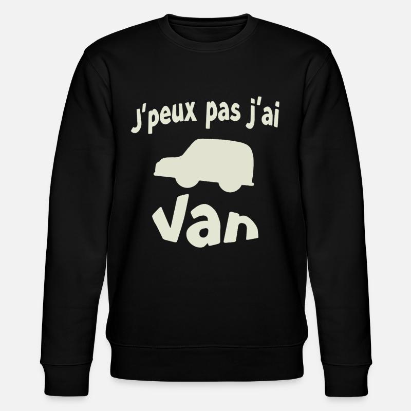 J'peux pas j'ai Van - Sweat bio CHANGER Stanley/Stella Unisexe - noir