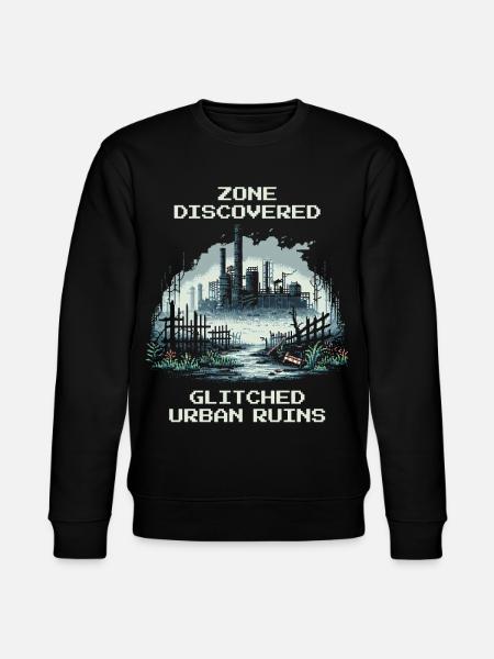 Zone Discovered: Bugged City Ruins - Stanley/Stella CHANGER Unisex Organic Sweatshirt - black