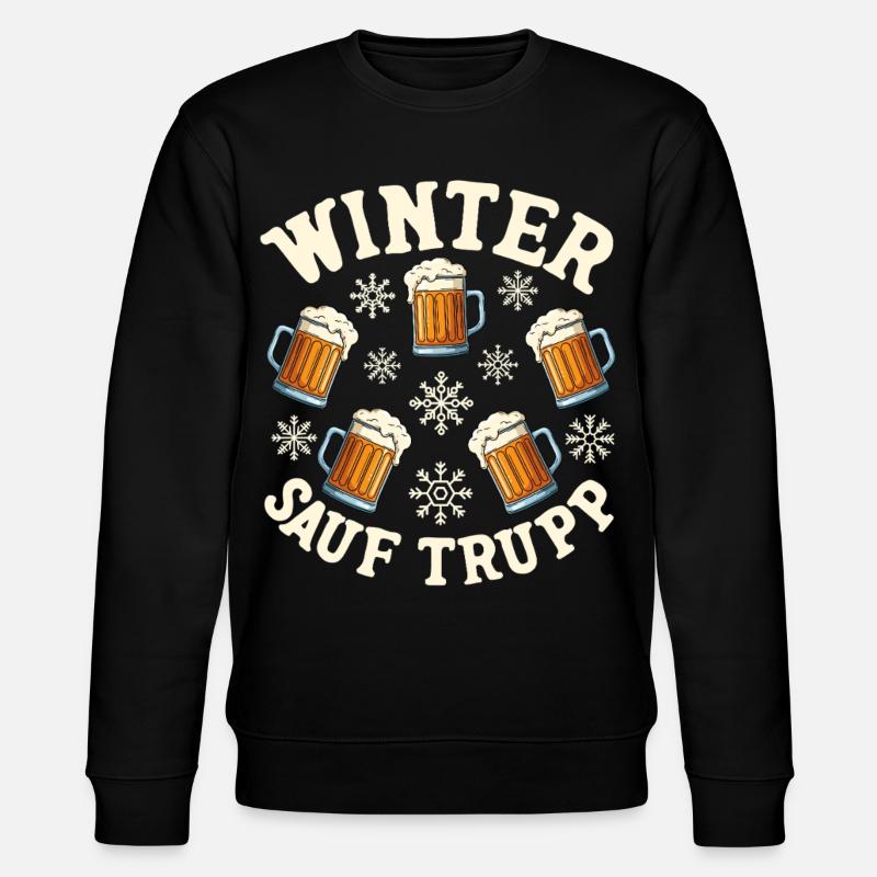 Escouade d’alcool d’hiver - Sweat bio CHANGER Stanley/Stella Unisexe - noir