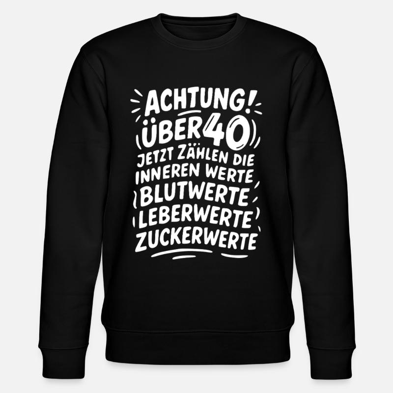 Attention about 40 inner values - Stanley/Stella CHANGER Unisex Organic Sweatshirt - black