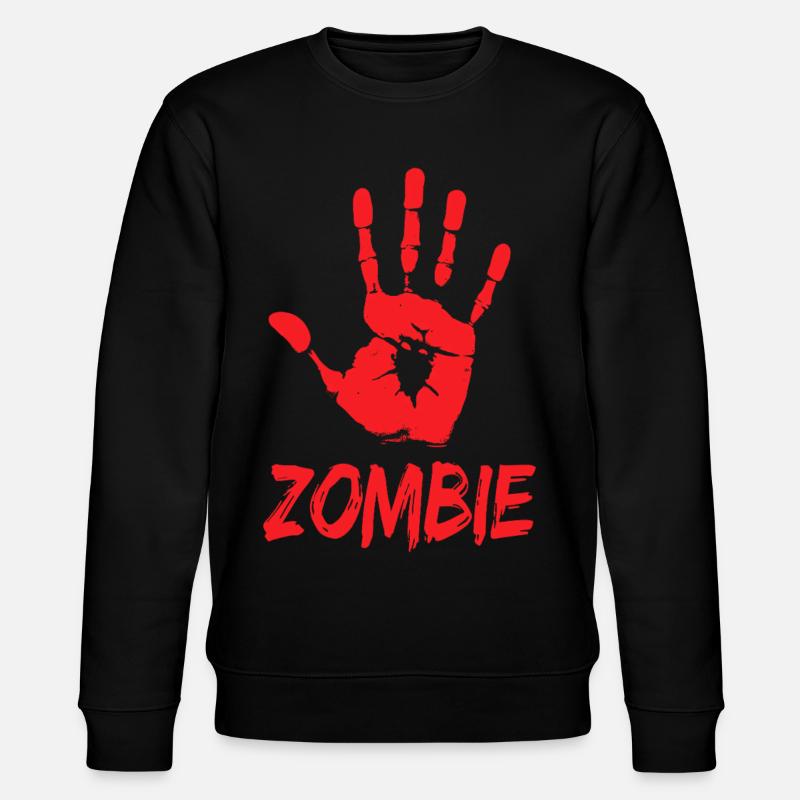 Zombie Hand Halloween Apokalypse - Stanley/Stella Unisex Bio-Sweatshirt CHANGER  - Schwarz