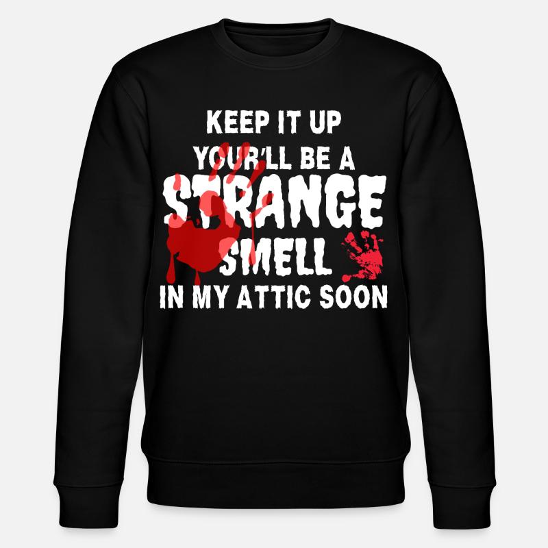 Dachboden Echos Rote Hand - Stanley/Stella Unisex Bio-Sweatshirt CHANGER  - Schwarz