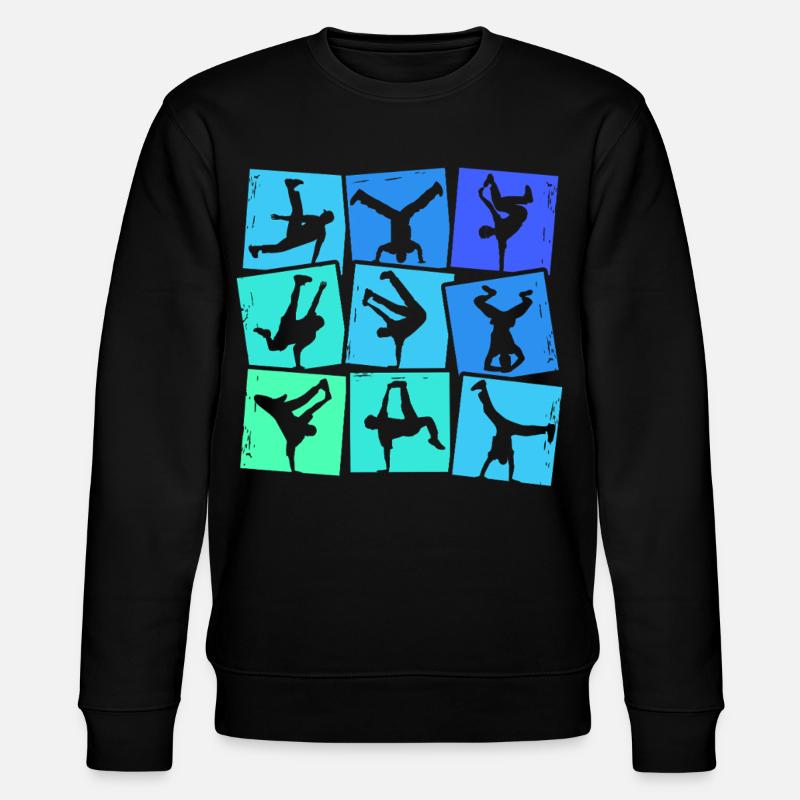 Breakdance Breakdancer Breakdancing Kids Boys - Stanley/Stella CHANGER Unisex Organic Sweatshirt - black