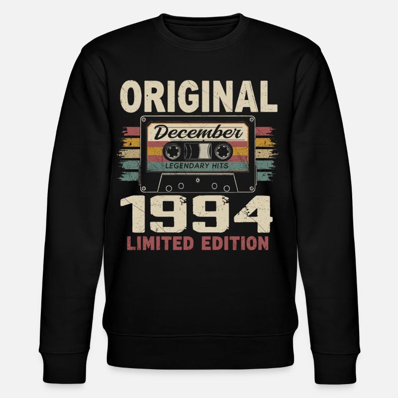 Cadeau D'anniversaire Décembre 1994 - Sweat bio CHANGER Stanley/Stella Unisexe - noir