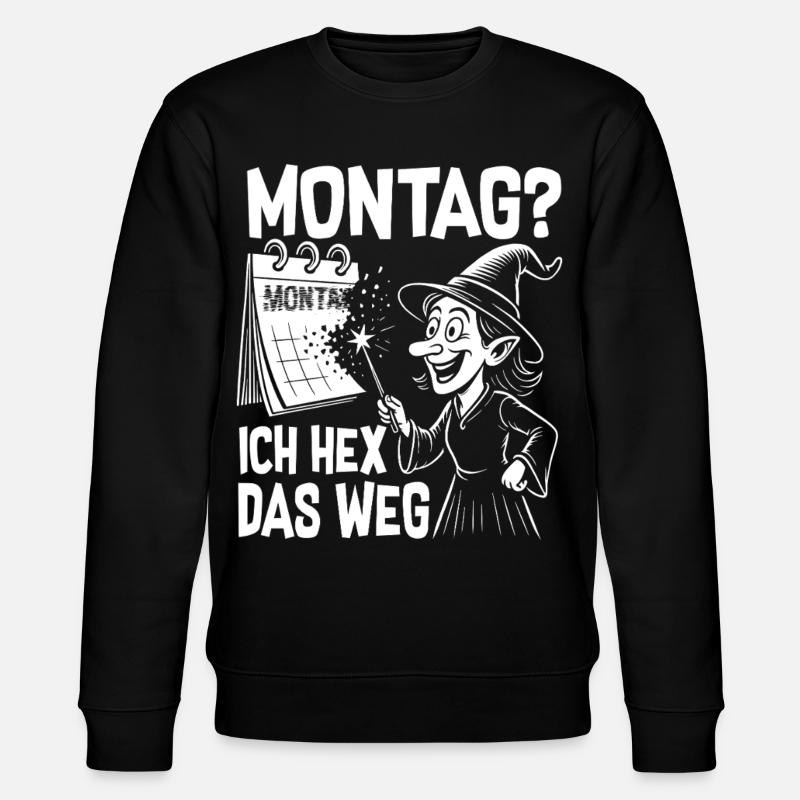 Monday I hex that way - Stanley/Stella CHANGER Unisex Organic Sweatshirt - black