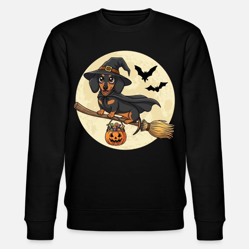 Teckel mignon sorcière Halloween - Sweat bio CHANGER Stanley/Stella Unisexe - noir