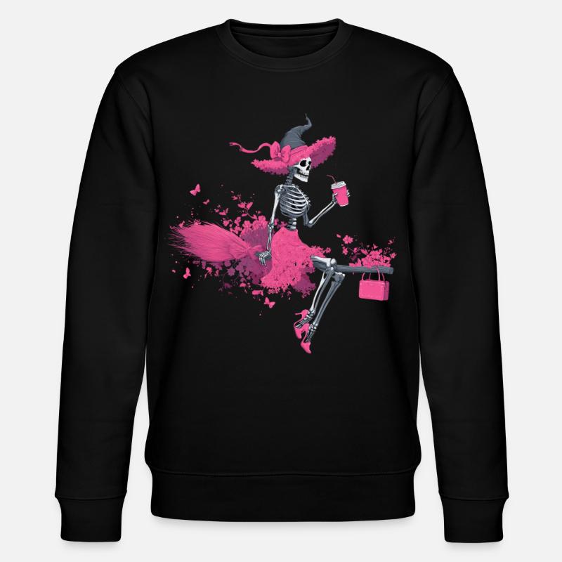 Sorcière Squelette Féministe Halloween - Sweat bio CHANGER Stanley/Stella Unisexe - noir