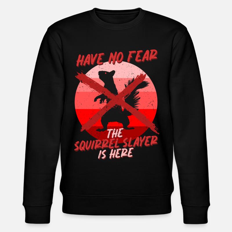 Squirrel Hunter Tree Rat - Stanley/Stella CHANGER Unisex Organic Sweatshirt - black