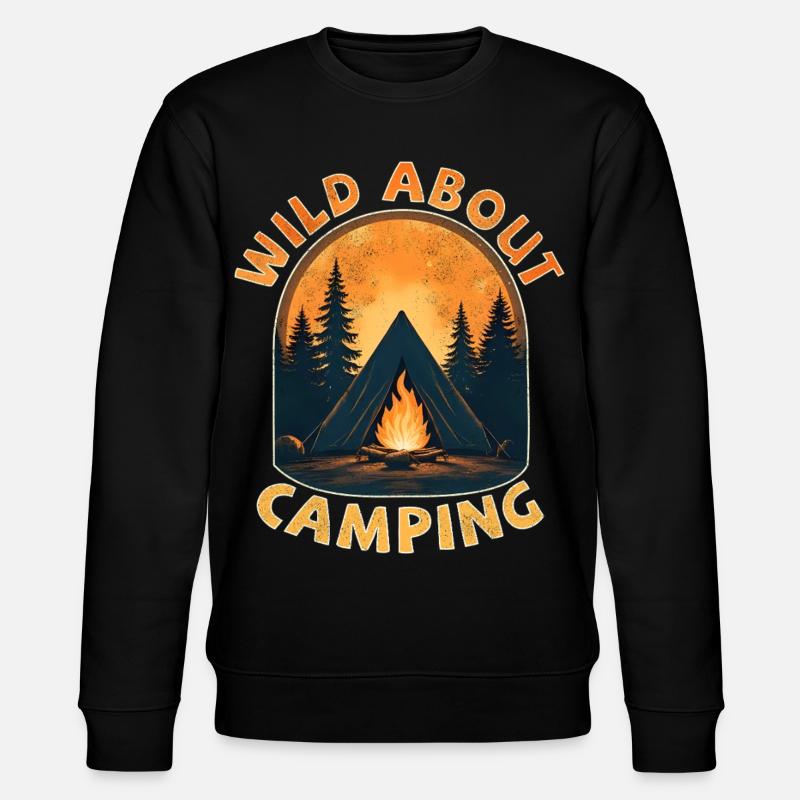 Passionné de camping - Sweat bio CHANGER Stanley/Stella Unisexe - noir
