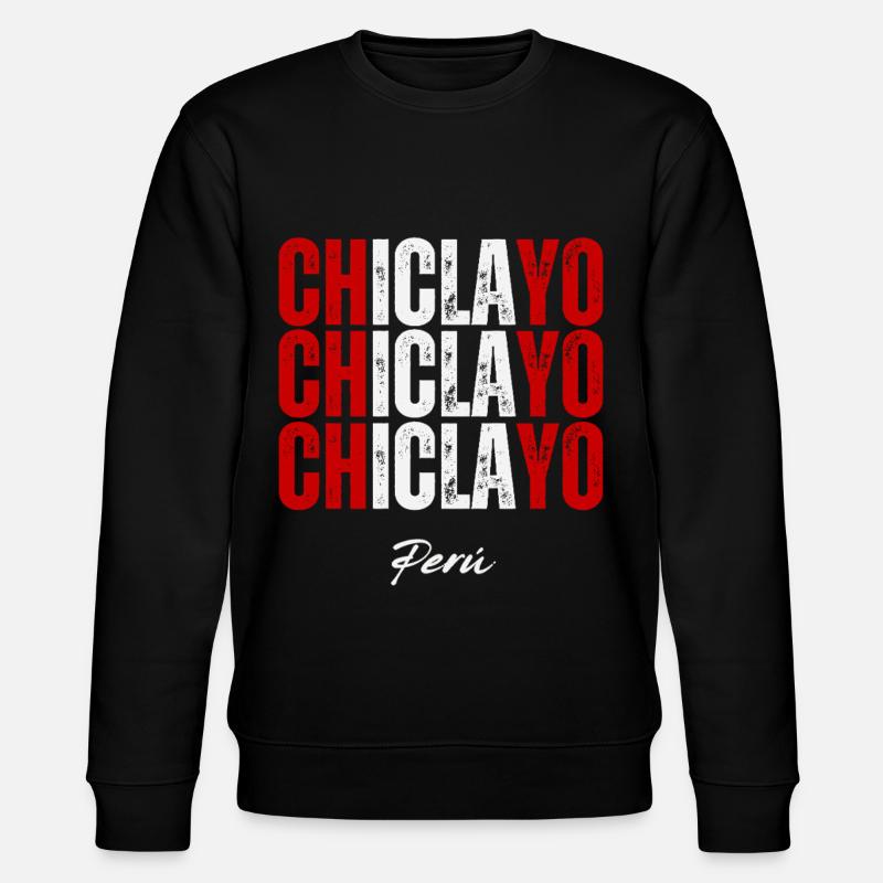 Chiclayo Peru, Peruvian pride - Stanley/Stella CHANGER Unisex Organic Sweatshirt - black